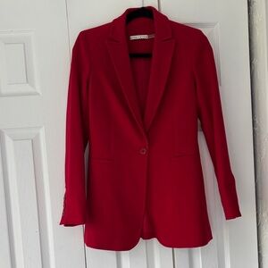 Alice + Olivia Red Blazer size 2